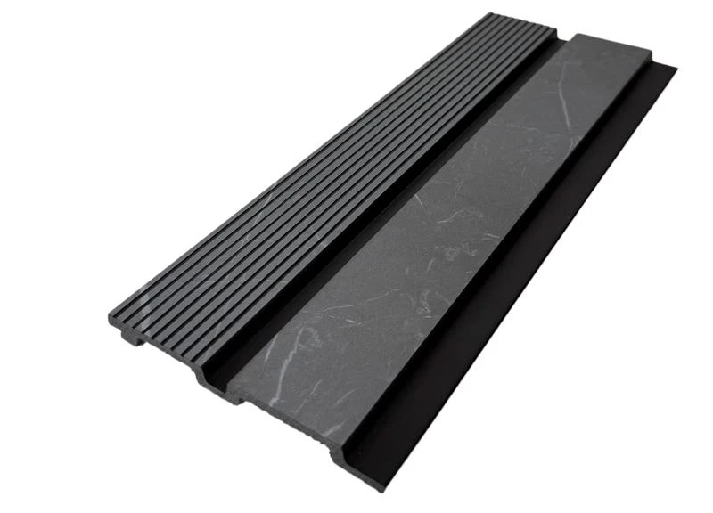 Moderní dekorativní nástěnný panel PS s 3D rýhovanou texturou