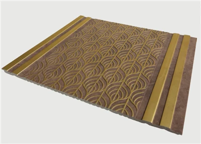 Interiérový nástěnný panel Retro Wood Gold Accent PS